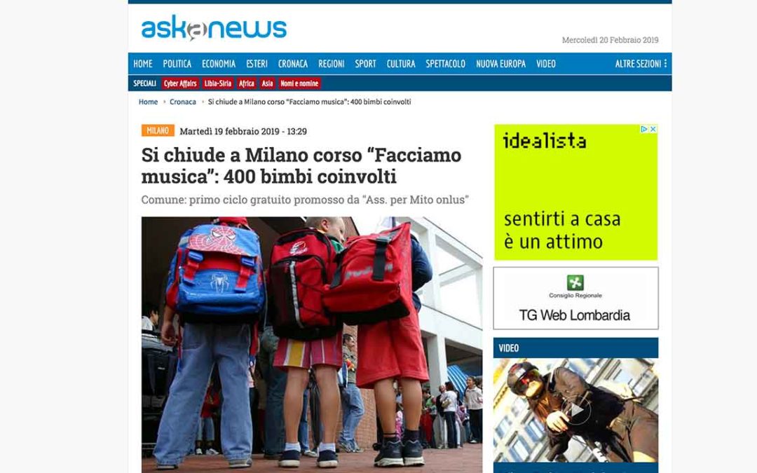 “Facciamo musica!” – Askanews