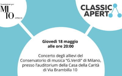 Prossimo appuntamento con ClassicAperta giovedì 18 maggio