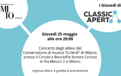 Prossimo appuntamento con ClassicAperta giovedì 25 Maggio
