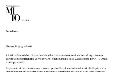 Grazie ai volontari
