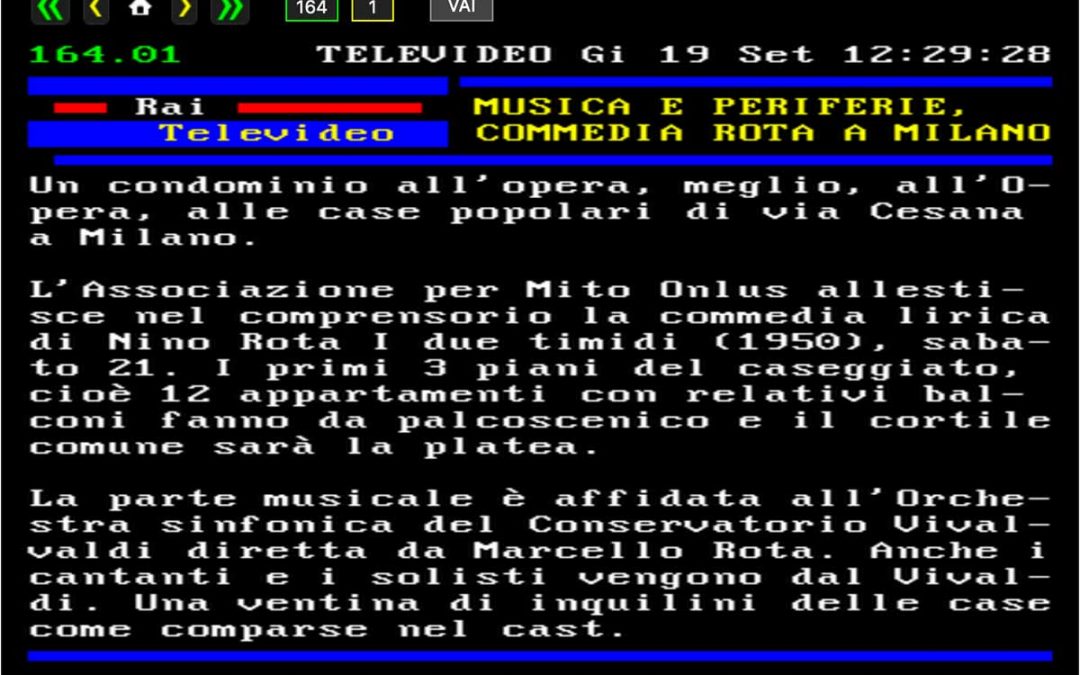 Televideo RAI Cultura: I due timidi