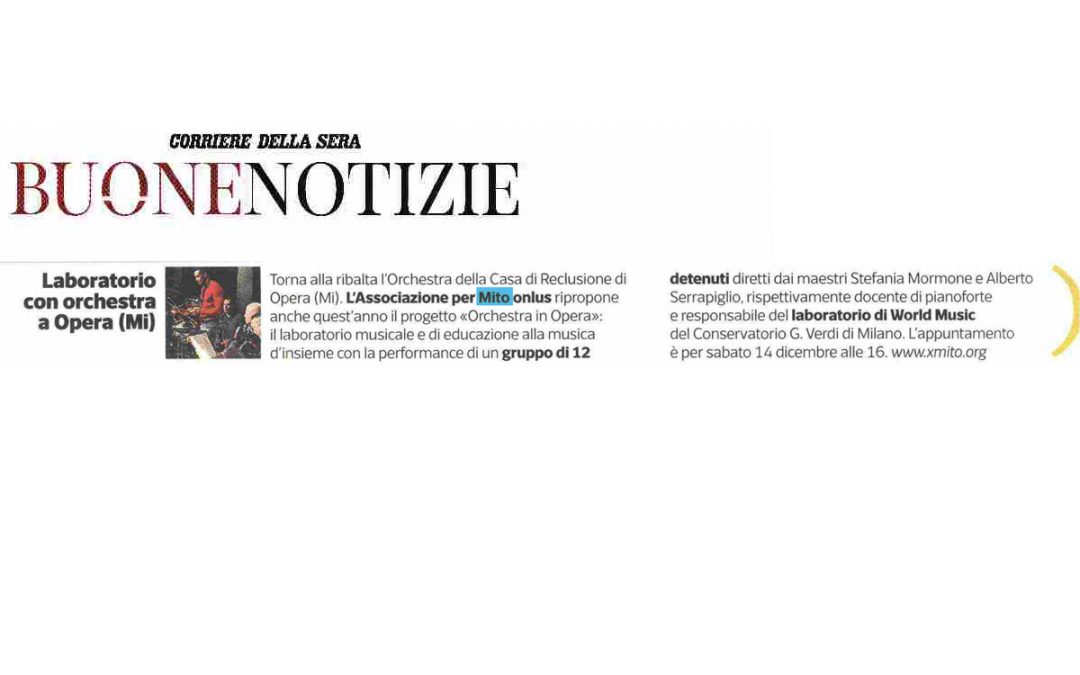 Corriere della Sera: Buone Notizie