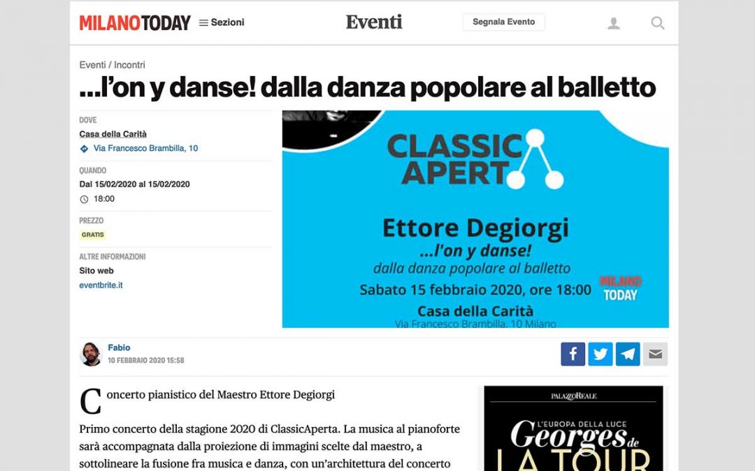 MilanoToday: Ettore Degiorgi