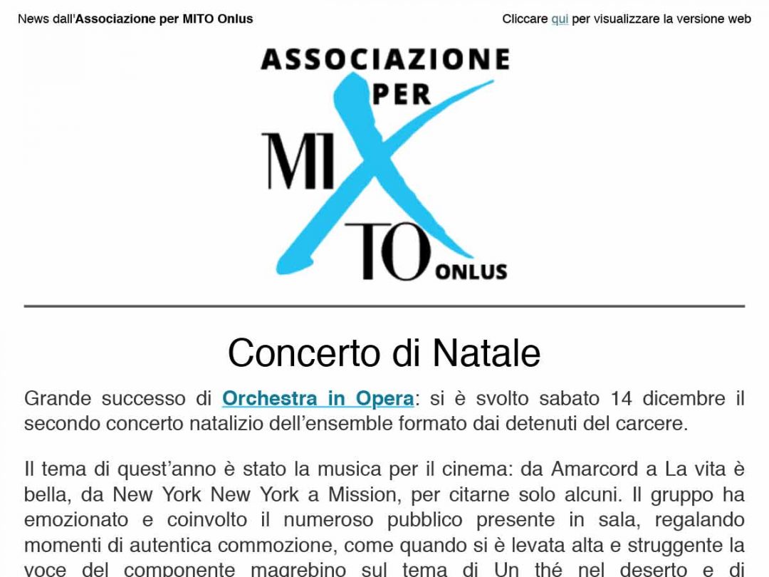 2019-12-19 Newsletter Associazione per MITO Onlus