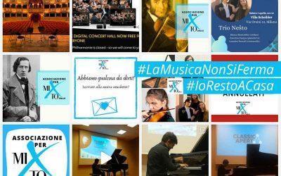 #LaMusicaNonSiFerma : concerti e opere per stare a casa