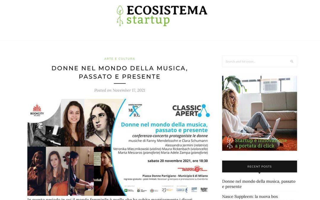 Ecosistema Startup: Donne nel mondo della musica, passato e presente