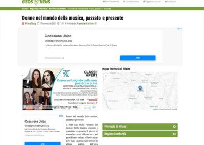 Geonews: Donne nel mondo della musica, passato e presente