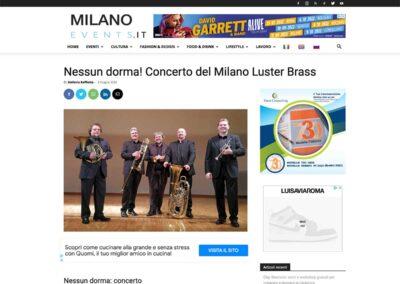 Milano Events: Nessun dorma! Concerto del Milano Luster Brass