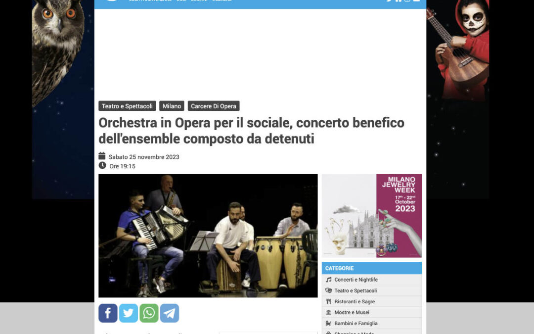 Mentelocale: Orchestra in Opera per il sociale, concerto benefico dell’ensemble composto da detenuti