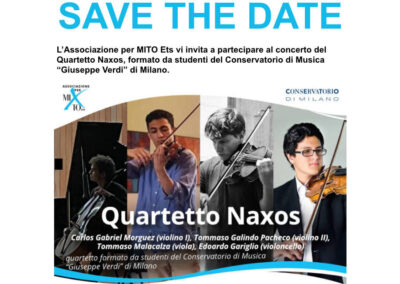 2024-03-08 Invito ClassicAperta – Quartetto Naxos: Classico e Romantico