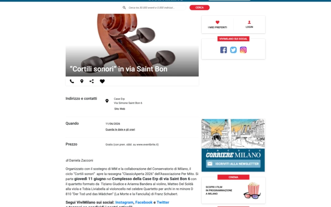 ViviMilano: Cortili Sonori